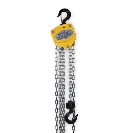 Manual Chain Hoist, 1000 lb., Lift 20 ft. MPN:OZ005-20CHOP