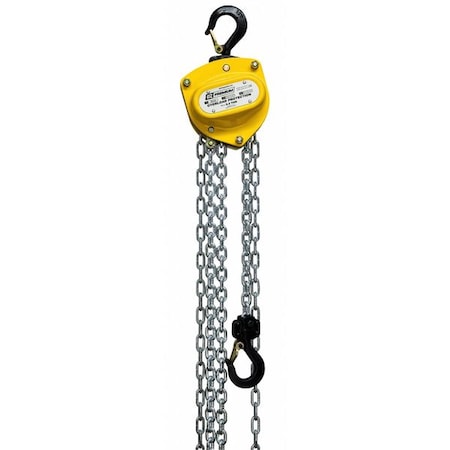 Manual Chain Hoist, 53 lb, 1, Zinc Plated MPN:OZ005-30CHOP