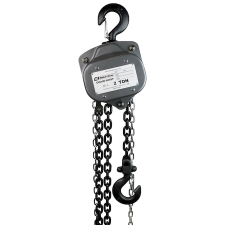 Chain Hoist, 4000 lb., 20ft. Load Chain MPN:OZIND020-20CH