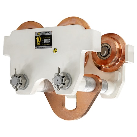 10 T Spark Resistant Push Beam Trolley MPN:OZSR10PBT