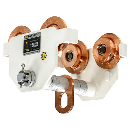 1 Ton Spark Resistant Push Beam Trolley MPN:OZSR1PBT