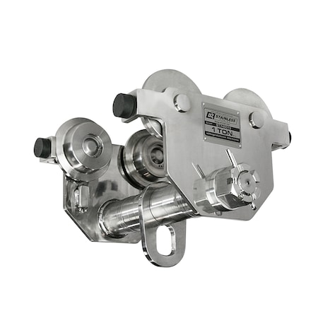 1 Ton Stainless Steel Push Beam Trolley MPN:OZSS1PBT