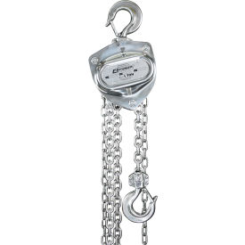 OZ Lifting Manual Chain Hoist Stainless Steel 1 Ton Capacity 20' Lift OZSS010-20CH