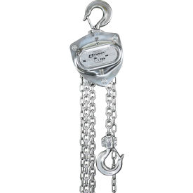 OZ Lifting Stainless Steel Chain Hoist 1 Ton Capacity 40' Lift OZSS010-40CH