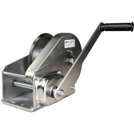 OZ Lifting OZ2000BWSS Stainless Steel Hand Winch with Brake 2000 Lb. Capacity OZ2000BWSS