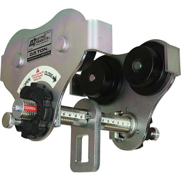 Trolleys; Type: Quick Install ; Maximum Flange Width: 8 (Inch); Maximum Flange Width (Decimal Inch): 8.0000 ; Minimum Flange Width (Decimal Inch): 2.5200 ; Minimum Radius (Inch): 2.7500 ; Flange Width (Inch): 2.52 to 8 MPN:OZ05PBTA