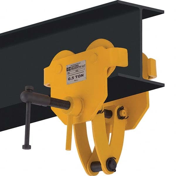 Trolleys; Type: Quick Install ; Maximum Flange Width (Decimal Inch): 12.0100 ; Minimum Flange Width (Decimal Inch): 3.9400 ; Minimum Radius (Inch): 4.6000 ; Flange Width (Inch): 3.94 to 12.01 ; Wheel Diameter (Inch): 4.8100 MPN:OZ5QAT