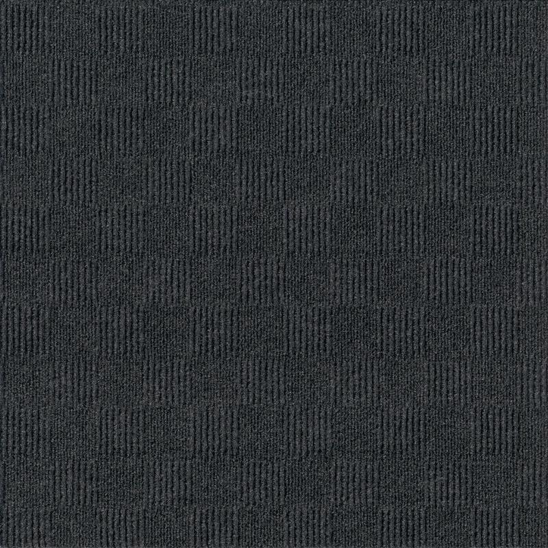 Foss Floors Crochet Peel & Stick Carpet Tiles, 24in x 24in, Black Ice, Set Of 15 Tiles MPN:7CDMN0915PK