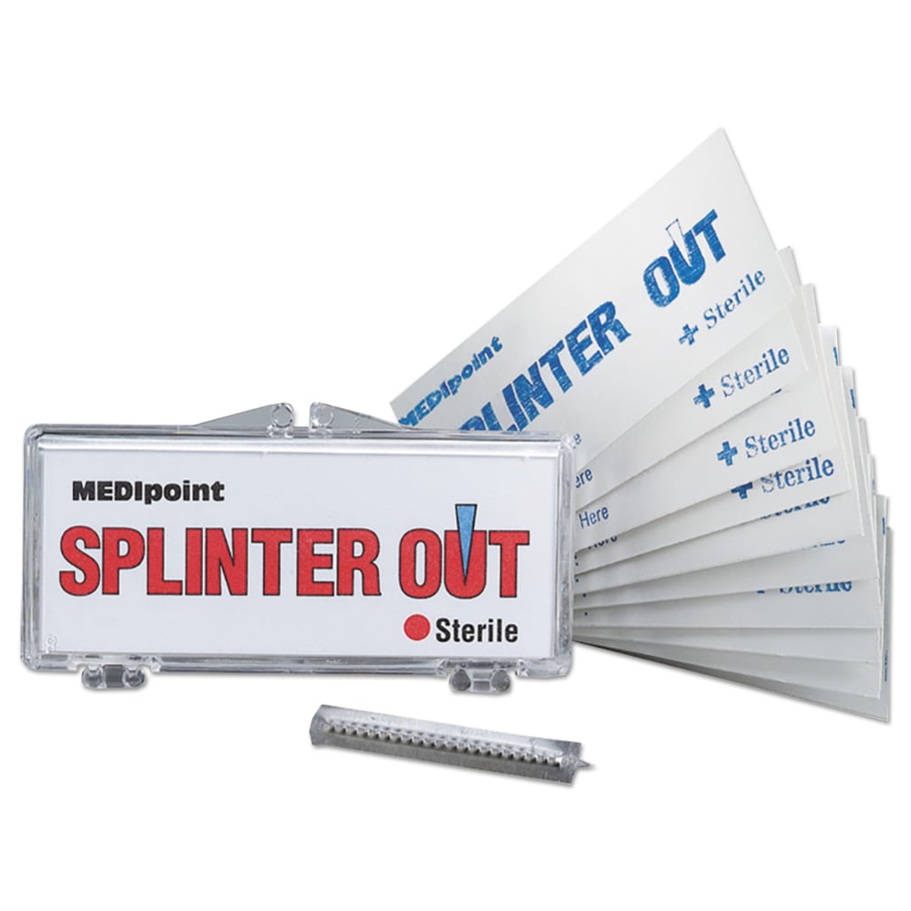 First Aid Only Splinter Out Refill For SmartCompliance General Business Cabinets, 3in, Box Of 10 Splinter Removers MPN:22-410