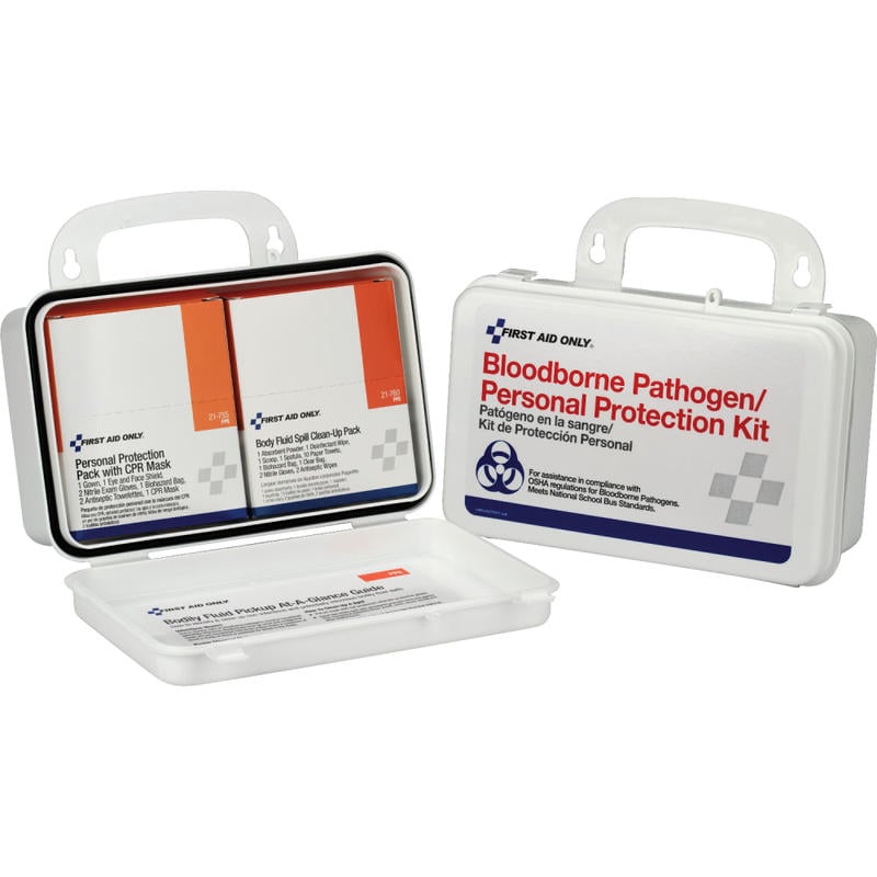 First Aid Only Bloodborne Pathogen/Personal Protection Kit, 28-Piece (Min Order Qty 2) MPN:FAO3065