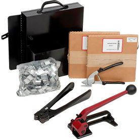 Pac Strapping Steel Kit w/ Tensioner/Sealer/Cutter/Case & Two 1/2