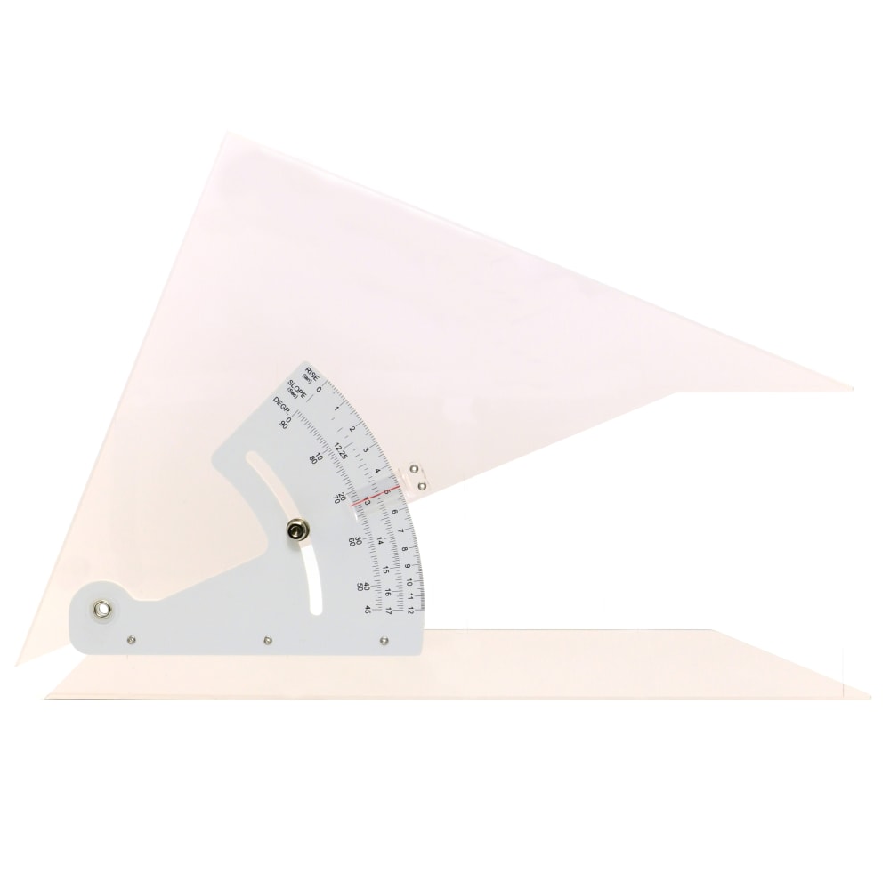 Pacific Arc Adjustable Acrylic Triangle, 12in, Topaz MPN:3012TG