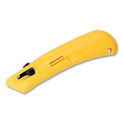 Phc EZ3 Plastic Auto-Retsafety Knife Yellow MPN:E11203-3