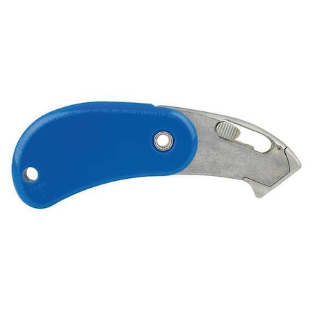 Phc Auto-Retracting Pocket Safety Cutter Blue MPN:E10202-4