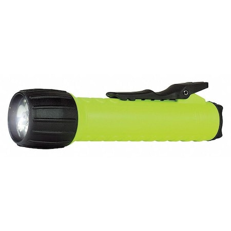 Safety Yellow LED Handheld Flashlight, Alkaline C, 125lm MPN:522109