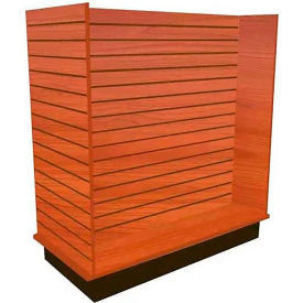 Pacific Panel Slatwall H Display Fixture with Casters 49-1/2