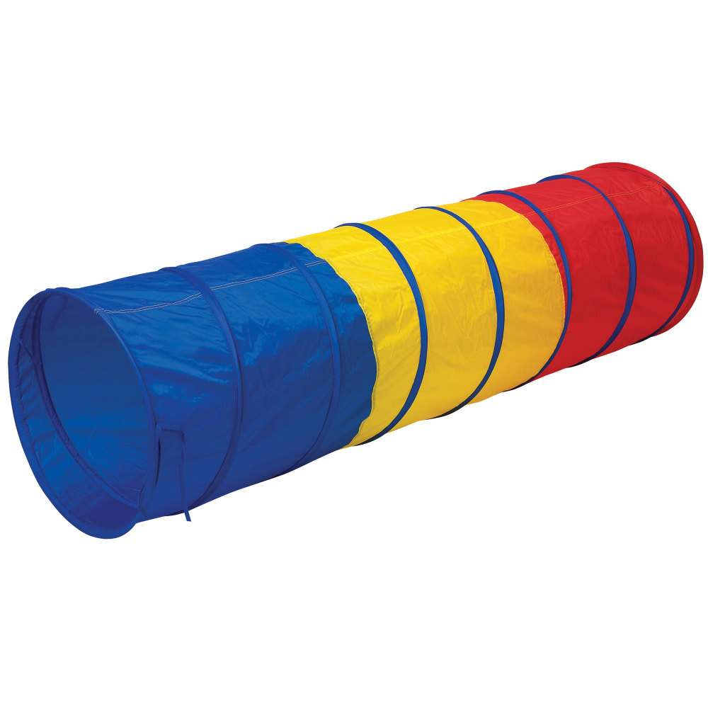 Pacific Play Tents Find Me Tunnel, 19inH x 19inW x 72inD, Multicolor MPN:PPT20409