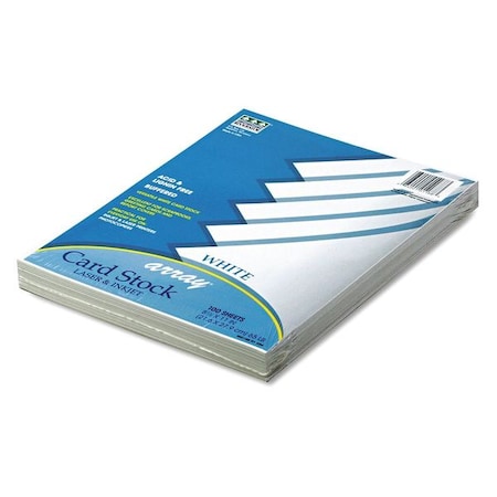 Array Card Stock, 65 lb., Lttr, White, PK100 MPN:101188