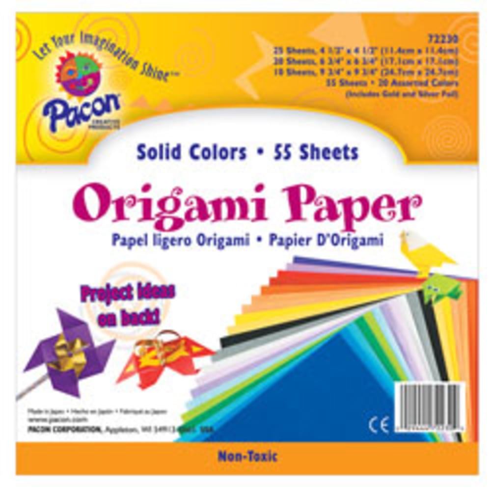 Pacon Origami Paper, Pack Of 55 Sheets (Min Order Qty 4) MPN:0072230