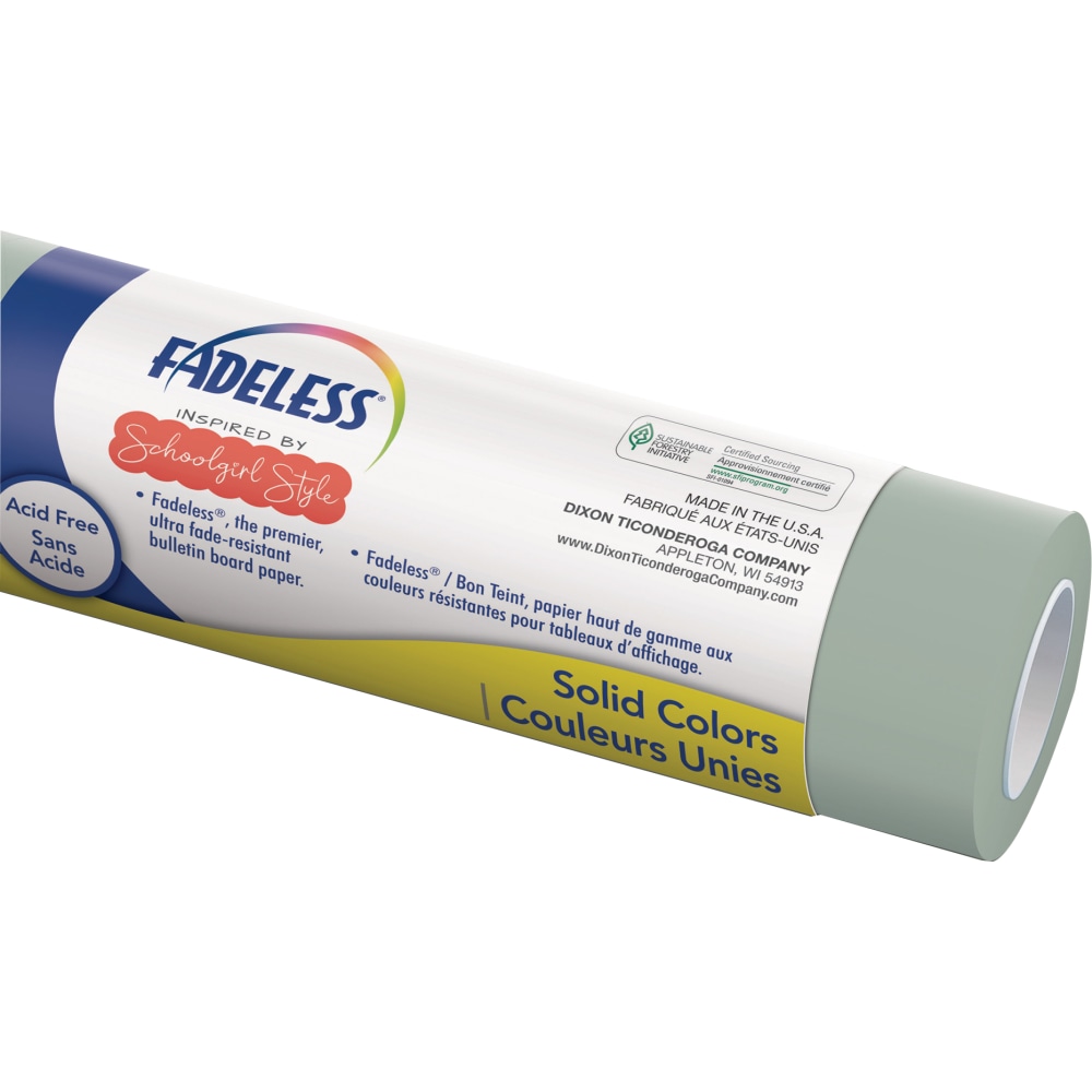 Fadeless Schoolgirl Style Bulletin Board Paper, 48in x 50ft, Vintage Chalkboard MPN:PAC40025