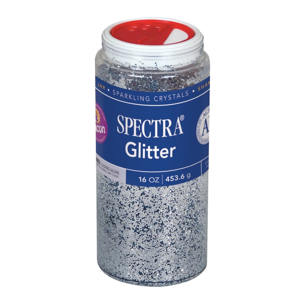 Pacon Glitter, Shaker-Top Can, Silver (Min Order Qty 8) MPN:0091710