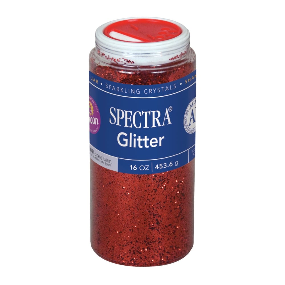 Pacon Glitter, Shaker-Top Can, Red (Min Order Qty 8) MPN:0091740