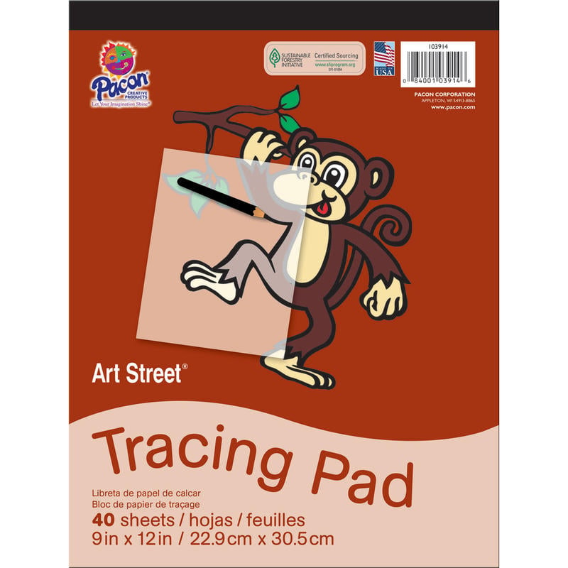 Pacon Art Street Drawing Paper Pad, 9in x 12in, White, 40 Sheets (Min Order Qty 13) MPN:103914