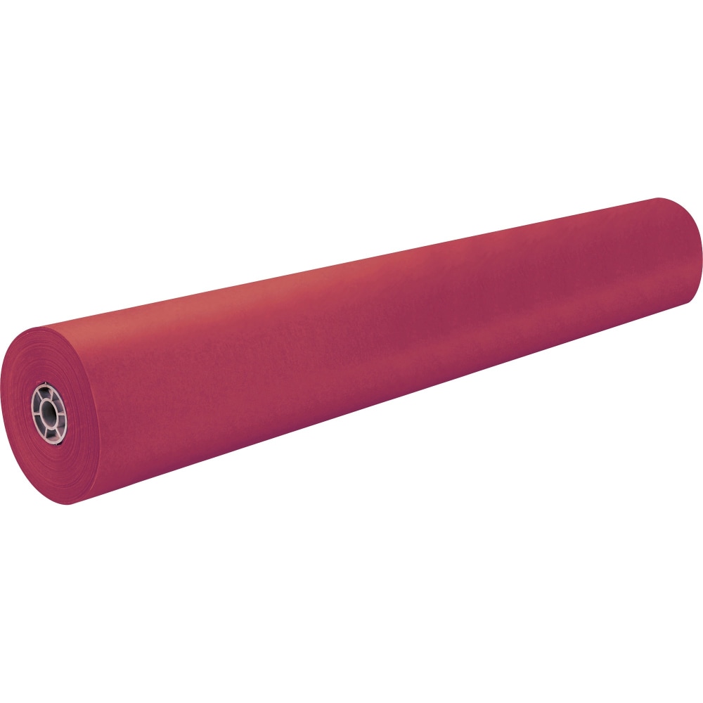 Pacon Rainbow Duo-Finish Kraft Paper Roll, 36in x 1000ft, Scarlet MPN:0063030