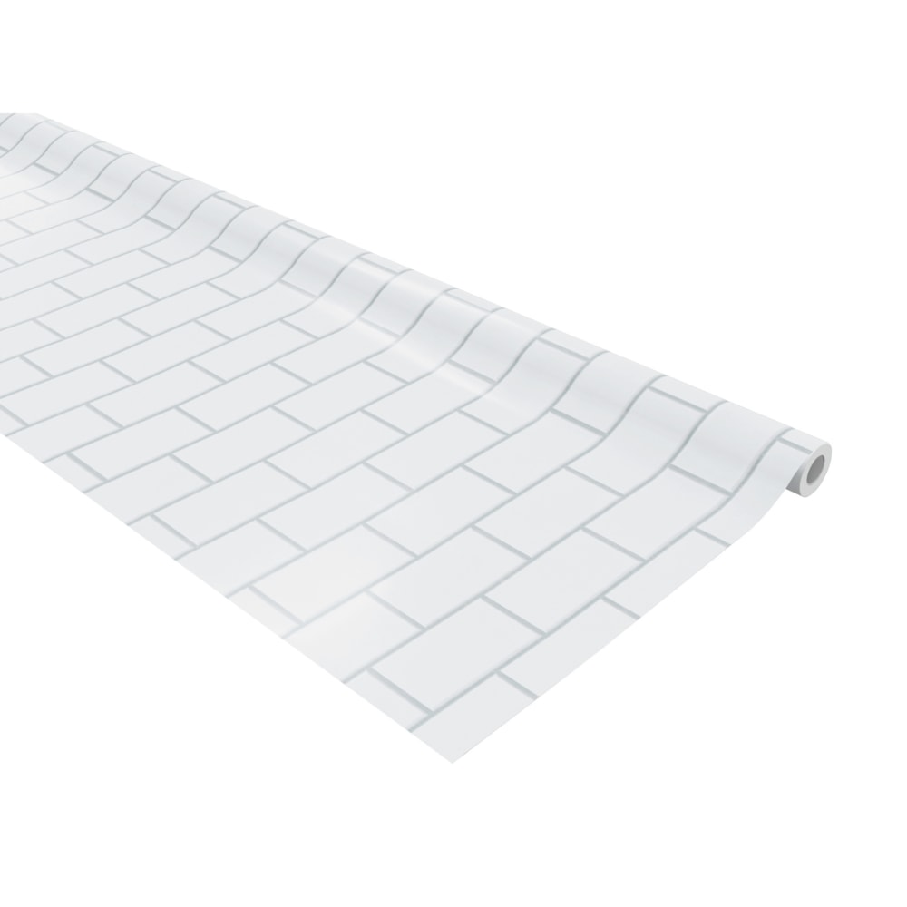 Pacon Fadeless Bulletin Board Art Paper, White Subway Tile, 48in x 50ft MPN:PAC57505
