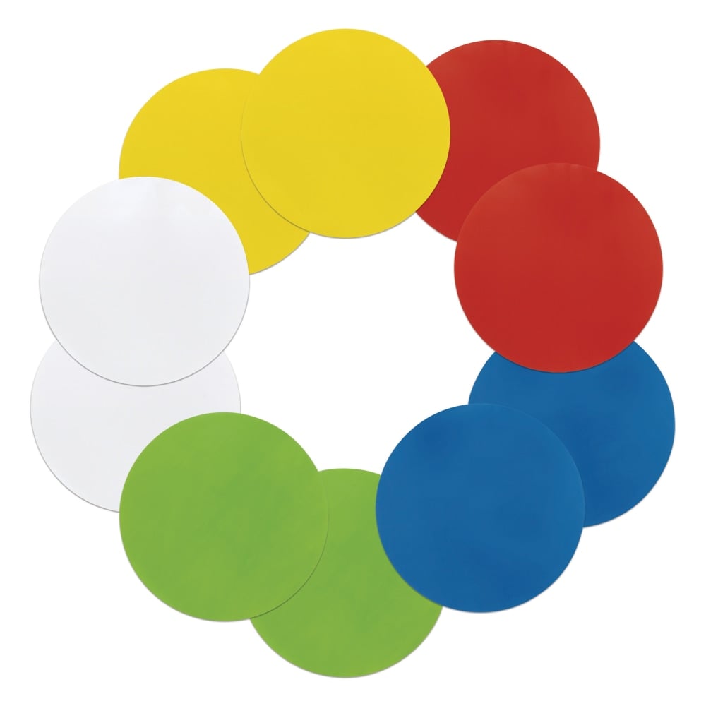 Pacon Self-Stick Dry-Erase Notes, 10in Circles, Assorted Colors, Pack Of 10 Notes MPN:PACAC9012