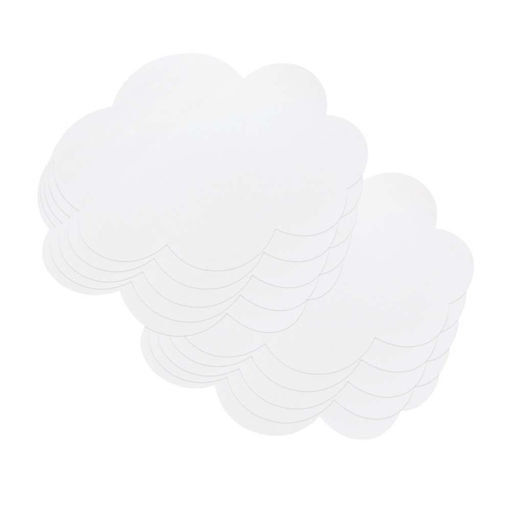 Pacon Self-Stick Dry-Erase Notes, 7in x 10in Clouds, White, Pack Of 10 Notes MPN:PACAC9014