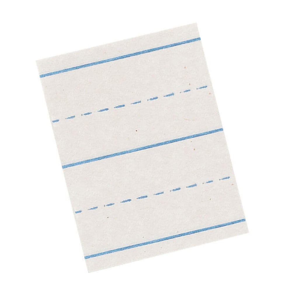 Pacon Newsprint Handwriting Paper, 12in x 18in, White/Red Margins, Ream Of 500 Sheets MPN:PAC2651