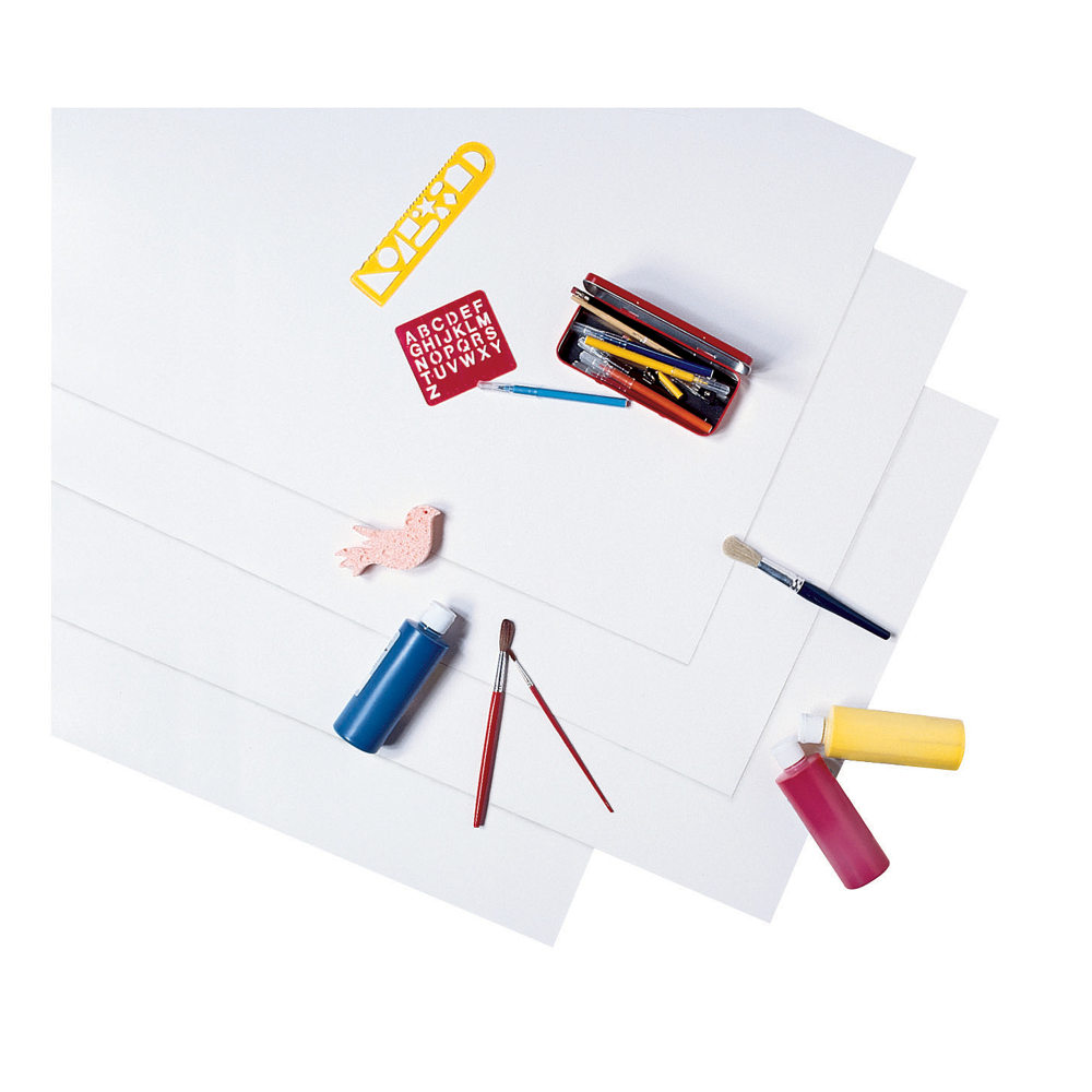 Pacon Peacock Coated Poster Board, 22in x 28in, White, Carton Of 25 MPN:5460-7