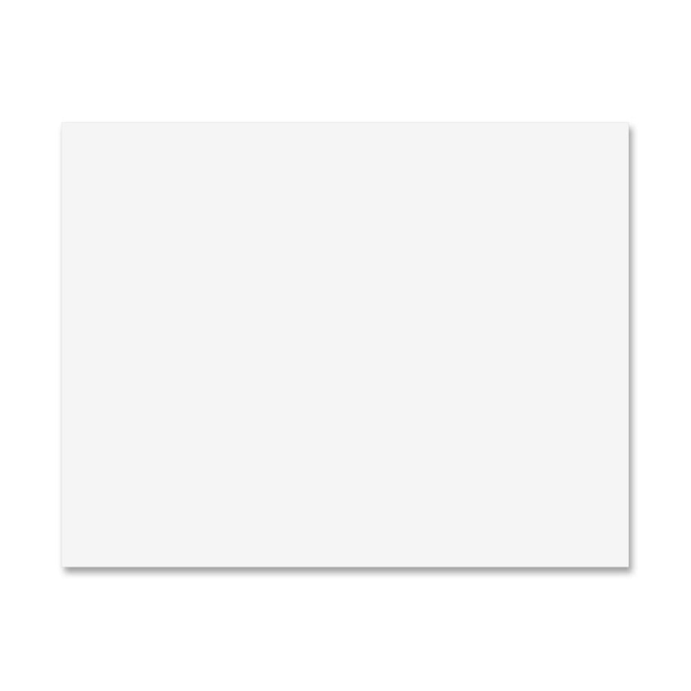 Pacon Peacock 100% Recycled Railroad Board, 22in x 28in, 6-Ply, White, Carton Of 25 Sheets MPN:5461-1