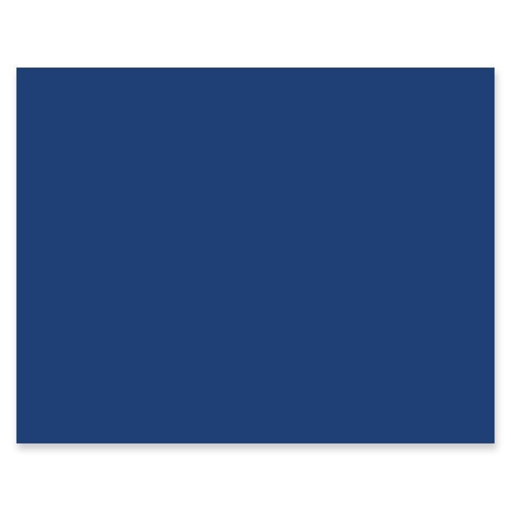 Pacon Peacock 100% Recycled Railroad Board, 22in x 28in, 4-Ply, Dark Blue, Carton Of 25 Sheets MPN:5465-1