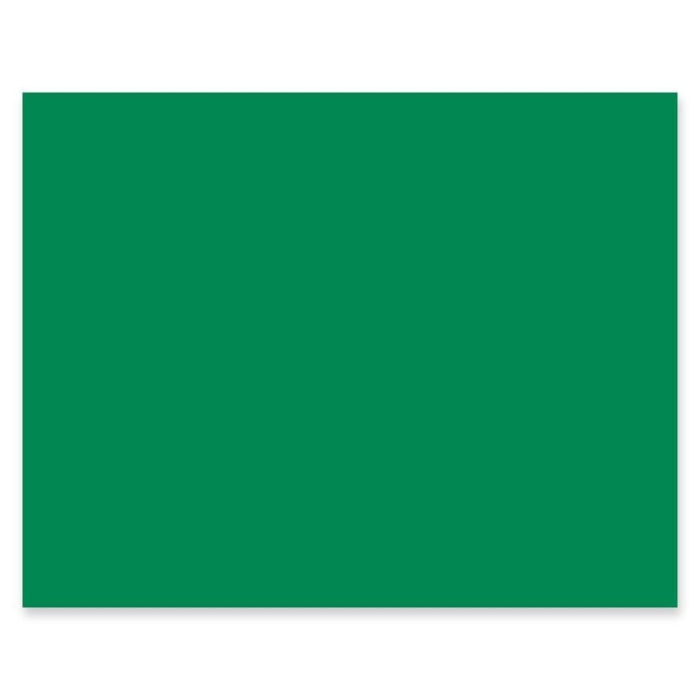 Pacon Peacock 100% Recycled Railroad Board, 22in x 28in, 4-Ply, Holiday Green, Carton Of 25 Sheets MPN:5466-1