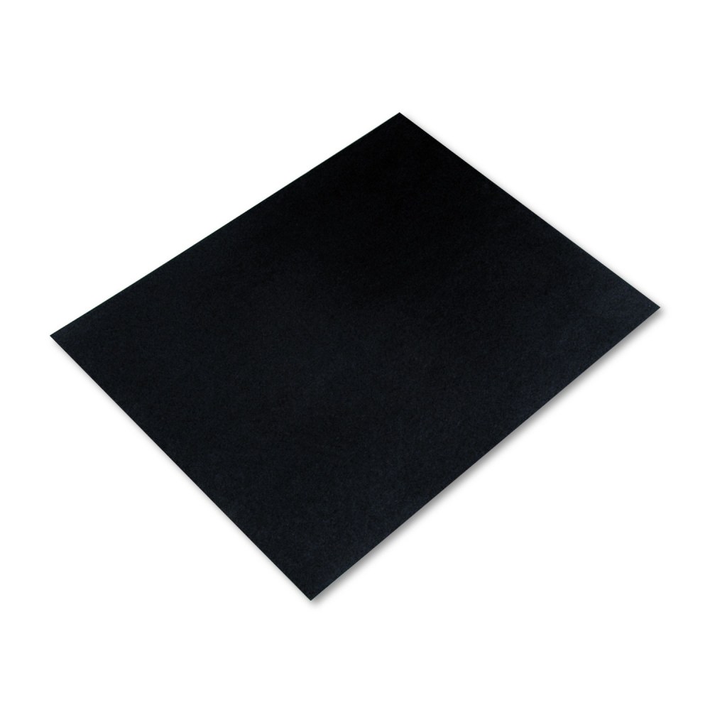 Pacon Peacock 100% Recycled Railroad Board, 22in x 28in, 4-Ply, Black, Carton Of 25 Sheets MPN:5481-1
