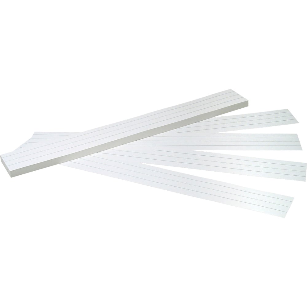 Pacon Sentence Strips, 3in x 24in, White Tagboard, Pack Of 100 (Min Order Qty 11) MPN:5166