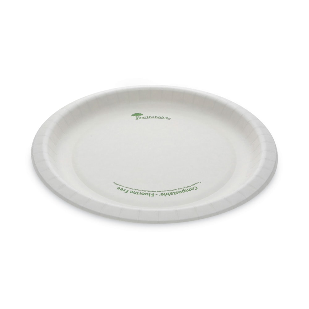 Pactiv Evergreen EarthChoice Pressware Compostable Dinnerware, Plates, 10in, White, Carton Of 300 Plates MPN:PSP10EC