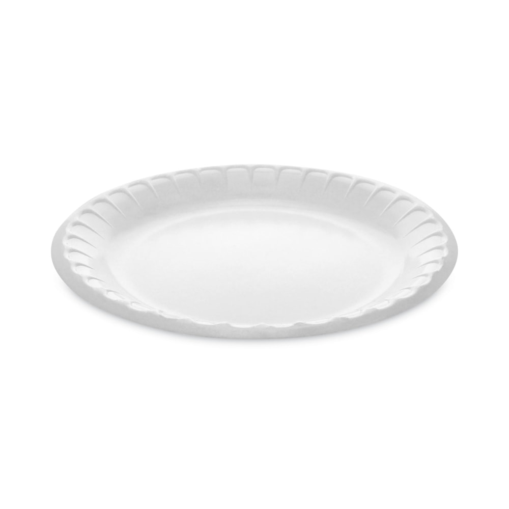 Pactiv Evergreen Placesetter Deluxe Laminated Foam Dinnerware, Plate, 8-15/16in, Black, Carton Of 500 Plates MPN:YTK100090000