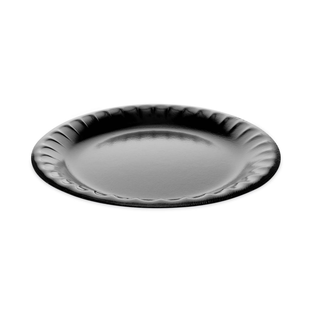 Pactiv Evergreen Placesetter Deluxe Laminated Foam Dinnerware, Plate, 9in, Black, Carton Of 500 Plates MPN:YTKB00090000