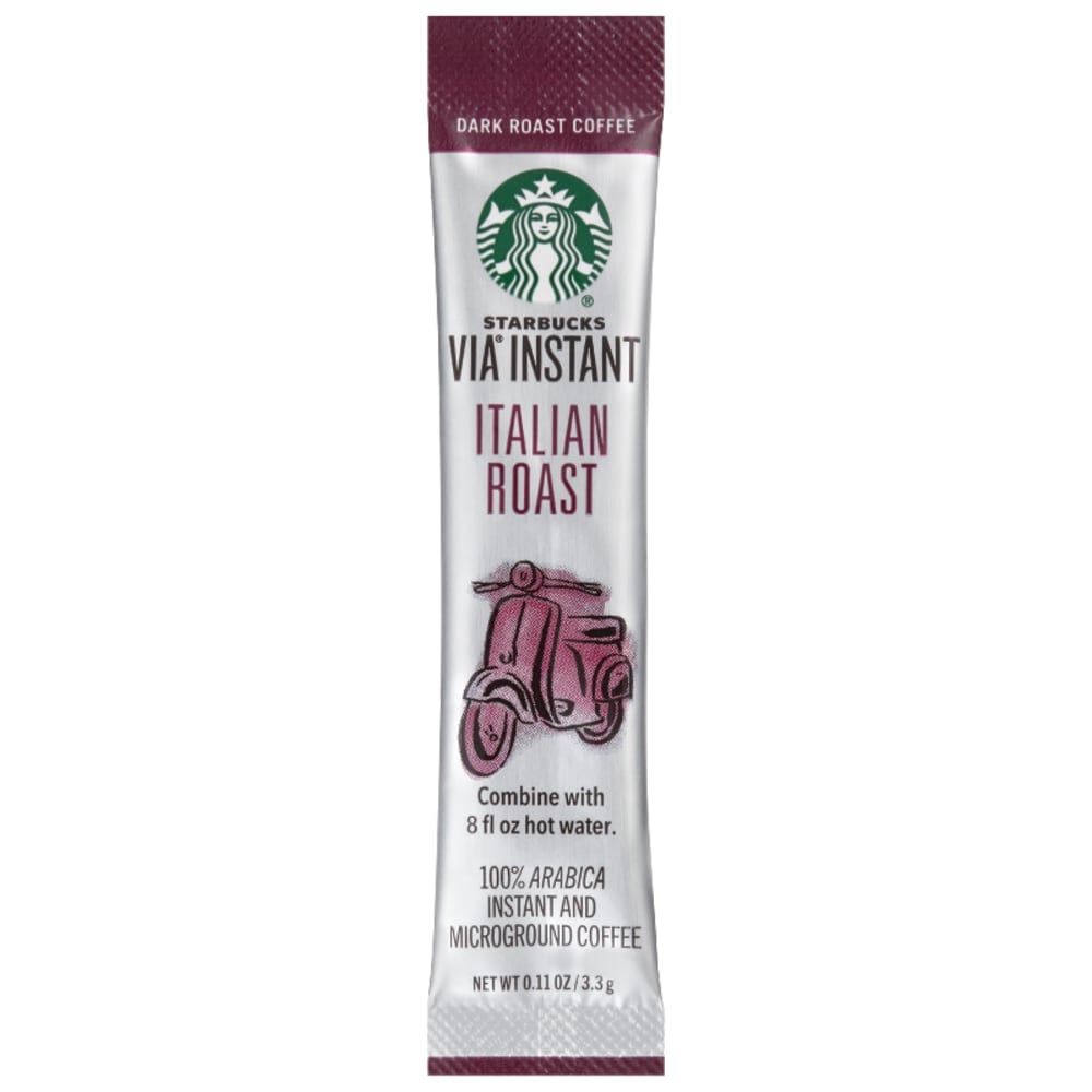 Starbucks VIA Ready Brew Coffee, Italian Roast, 0.1 Oz Per Bag, Carton Of 8 Bags MPN:SBK12407838