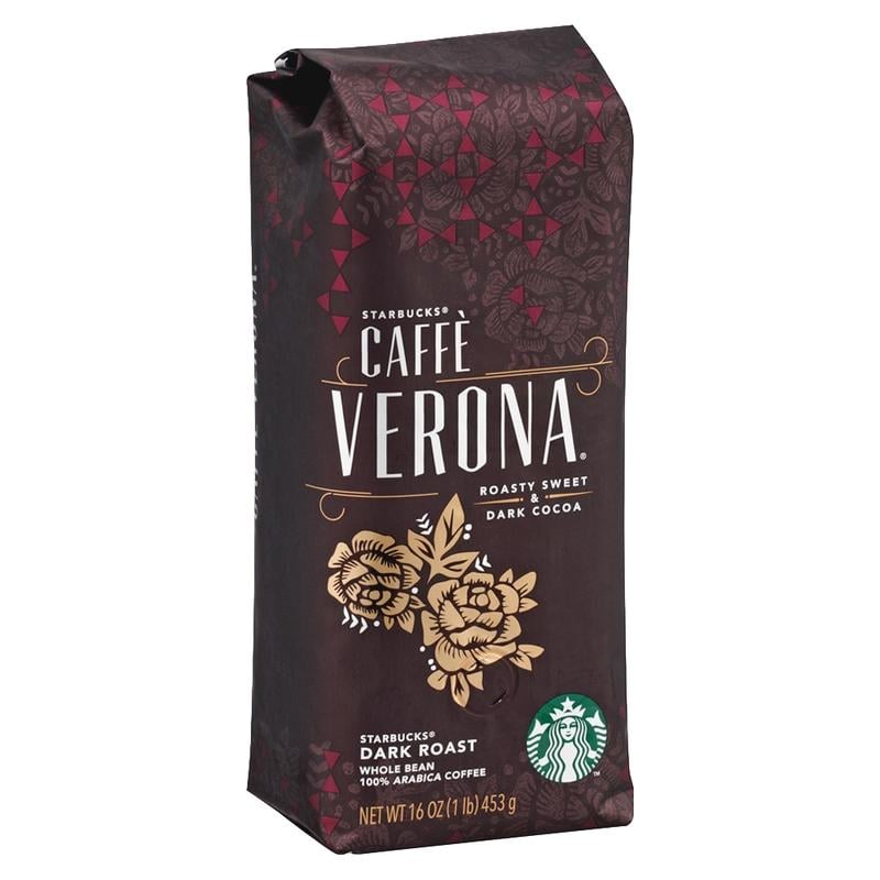 Starbucks Whole Bean Coffee, Dark Roast, Caffe Verona, 1 Lb Per Bag (Min Order Qty 4) MPN:12411949