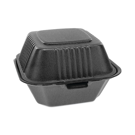 Foam Hinged Containers, Sandwich, 5.75x5.75x3.25, 1-Comp, Blk, PK504 MPN:YHLB06000000