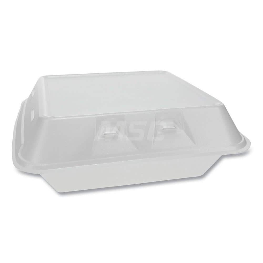 Food Storage Container: Square, Hinged Lid MPN:PCTYHLWV9030000 - Pkg Qty 150
