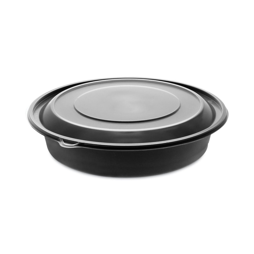 Pactiv Evergreen EarthChoice MealMaster Containers with Lids, 1-Compartment, 48 Oz, Black/Clear, Plastic, Carton Of 150 Containers MPN:0CN80948CSTC