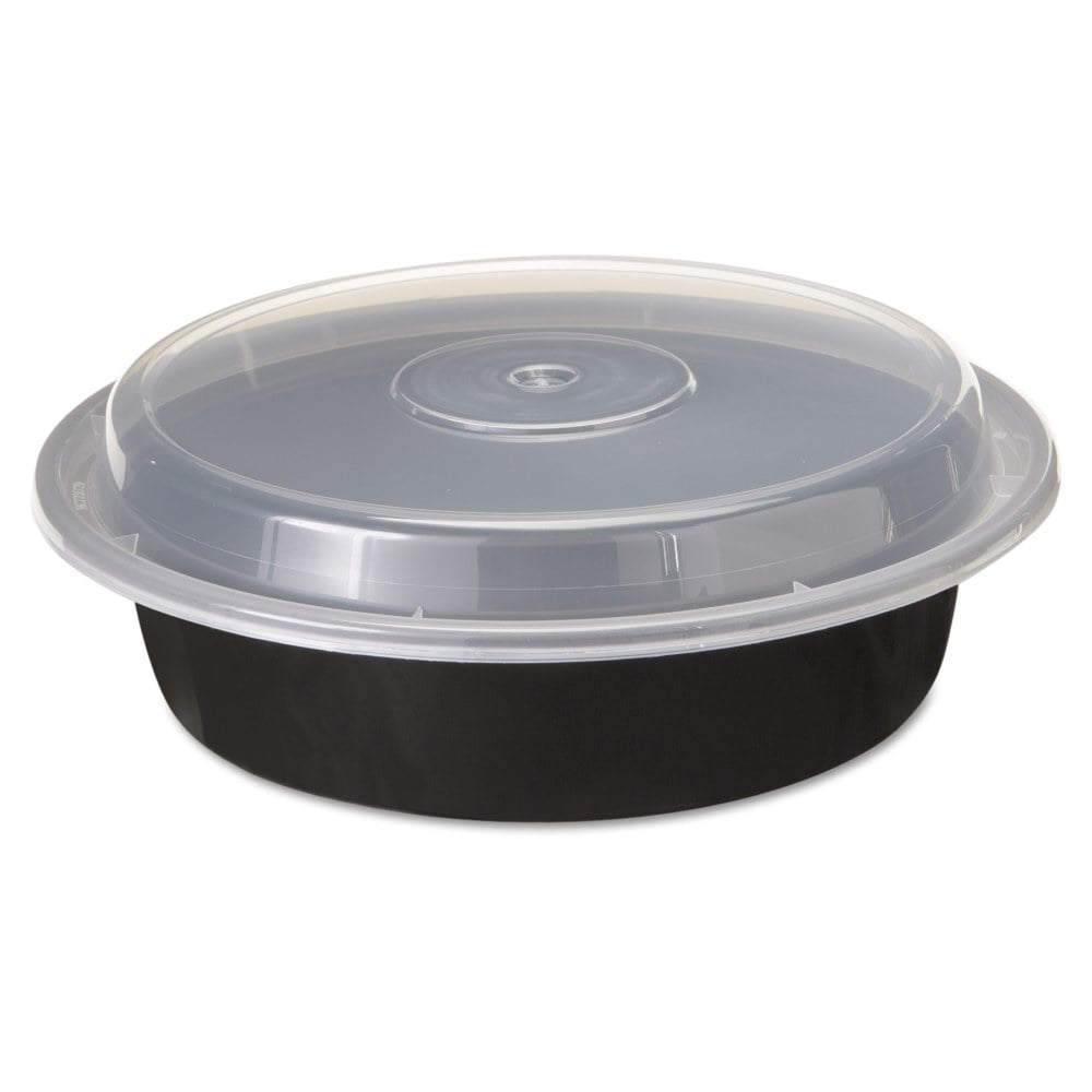 Pactiv VERSAtainer Containers, 24 Oz, Black/Clear, Pack Of 150 Containers MPN:NC723B
