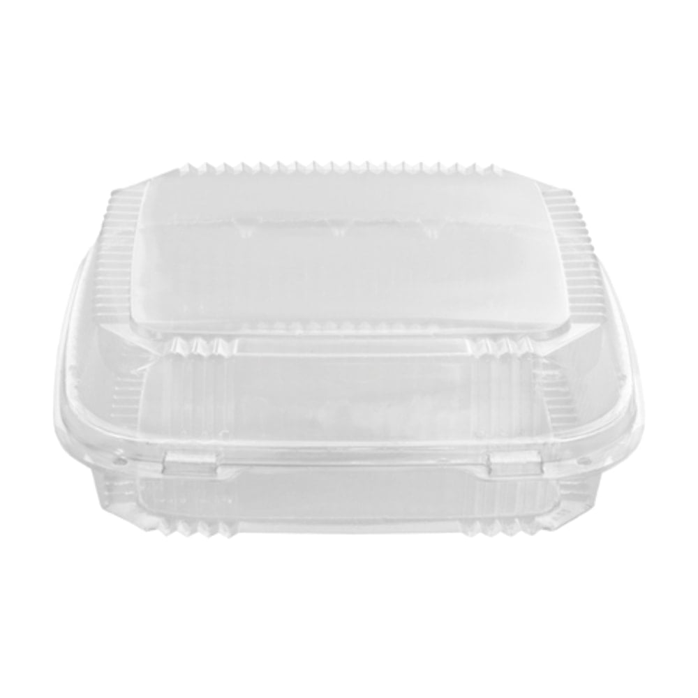 Pactiv ClearView SmartLock Food Containers, 49 oz, 8-13/64 inches x 8-11/32 inches x 2-29/32 inches, 200 containers per Carton, Sold by the Carton MPN:YCI81120