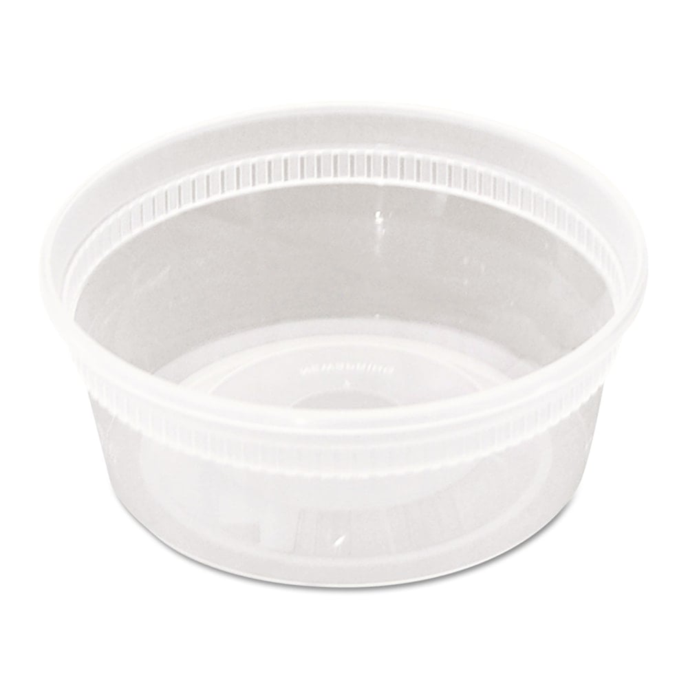 Pactiv DELItainer Microwavable Container Combos, 8 Oz, Clear, Pack Of 240 MPN:YL2508