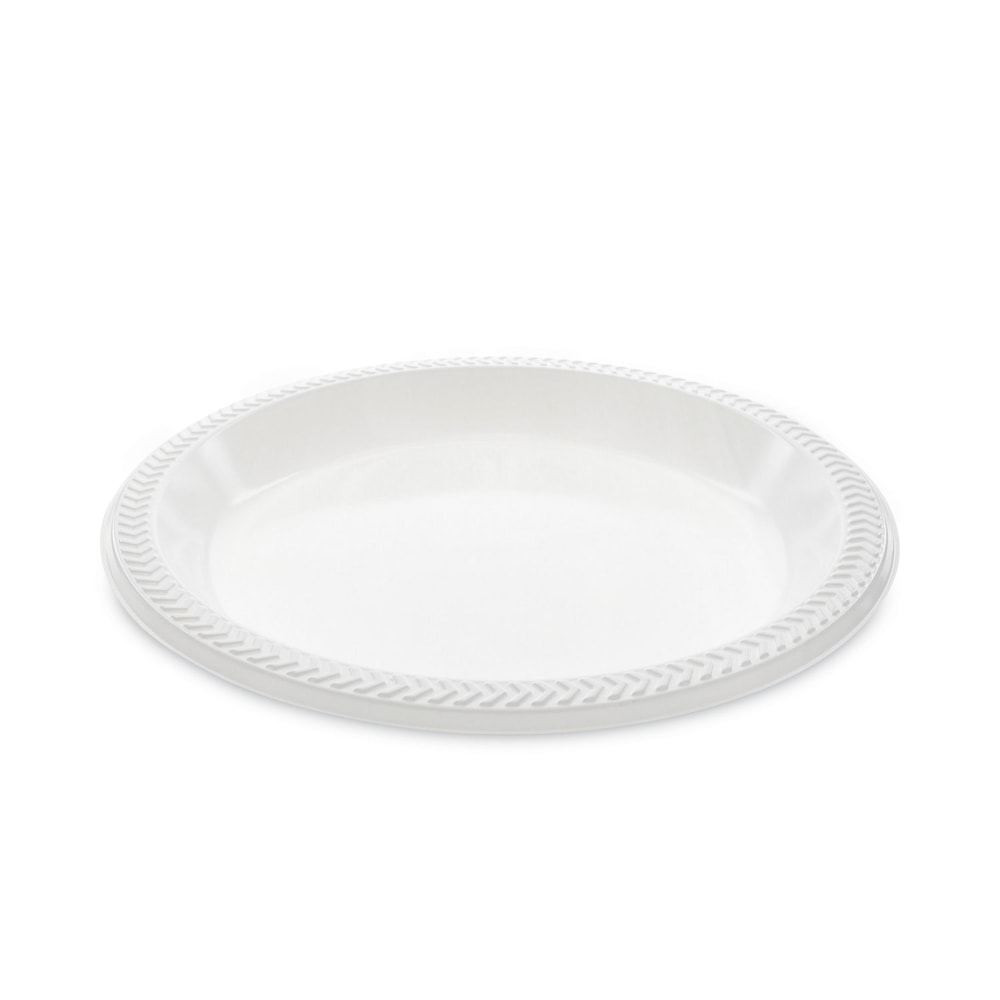 Pactiv Evergreen Meadoware Impact Plastic Dinnerware Plates, 10-1/4in, White, Pack Of 500 Plates MPN:MI10